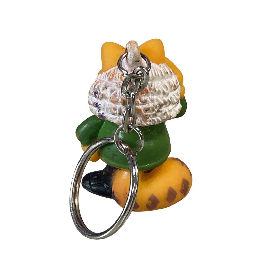 Vintage Gao Nanbei Garfield Keychain Figurine Professor Teacher - Picture 2 of 3
